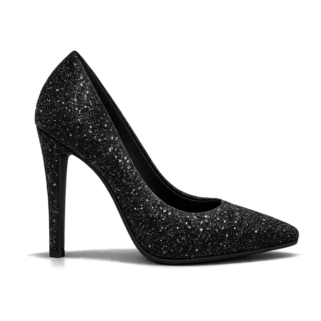 [T0123#35GL-NE] Bling Glitter T0123 (35, NEGRO)